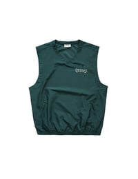 Image 1 of Wreath Nylon Pullover Vest Green