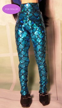 Image 1 of Handmade mermaid leggings for 1/4 bjd doll