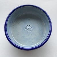 Image 1 of Limited Edition Ceramic Dog Bowl Blue