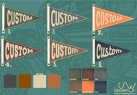 Digital Proof Set for Custom Pennant