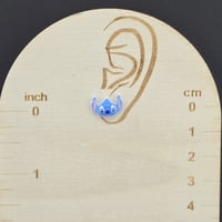 Image 4 of Blue Alien & Pink Alien Friend Stud Earrings – Mischievous, Adorable, and Hypo-Allergenic