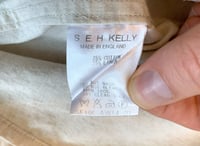 Image 7 of S.E.H Kelly 2014aw made in England Kelly collar cotton/linen shirt, size S