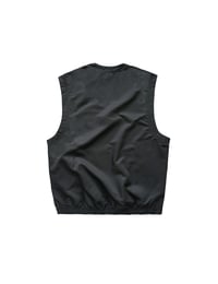 Image 2 of Script Nylon Pullover Vest Grey