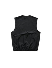 Image 2 of Script Nylon Pullover Vest Black