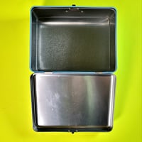 Image 6 of Official The Satanic Temple Merchandise Blue Metal Lunchbox OUT OF STOCK