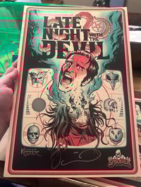 David Dastmalchian signed Late Night With the Devil Poster