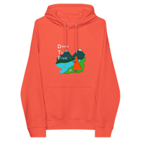 Image 3 of “DTF” Unisex eco raglan hoodie