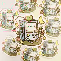 Image 2 of Floral BMO Vinyl Sticker