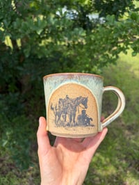Image 1 of 10 oz. Rusty green cowboy shade