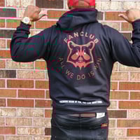 Image 4 of Fanclub Special Edition  Black Hoodie.  Red & White design