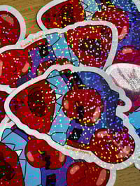 Image 4 of naked mr krabs empty crab shell holographic sticker
