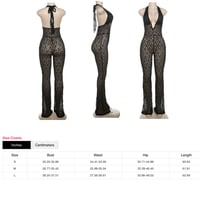Image 2 of Halter V Neck Backless Jumpsuits / PRE ORDER