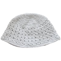 Image 1 of white bucket hat