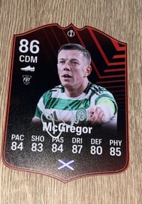 Signed Callum McGregor FIFA Card