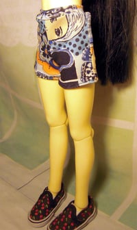 Image 2 of Comic funky design shorts for MSD, DIM Happy, 1/4 bjd DOLL 