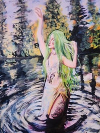 Image 3 of "Lady of the lake" print