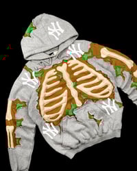Image 4 of CRACKY BONES "NY" HOODIE SIZE L
