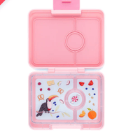 Image 1 of Yumbox Snack 3 Compartments Coco Pink Toucan Tray