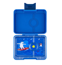 Image 1 of Yumbox Snack 3 Compartments Surf Blue Polar Bear
