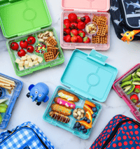 Image 4 of Yumbox Snack 3 Compartments Surf Blue Polar Bear