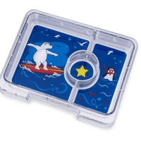 Image 3 of Yumbox Snack 3 Compartments Surf Blue Polar Bear