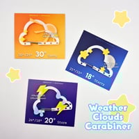 Image 1 of Weather Forecast Clouds Carabiners