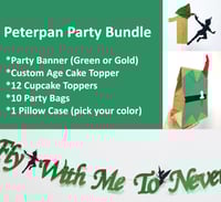 Image 1 of Peter Pan Themed Birthday Party Bundle Neverland Party Decorations. First Birthday Baby Shower Party