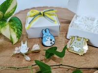 Image 4 of Forest Spirit Totoro PU Leather Handbag Charm Keychain. Japanese Anime Studio Ghibli Lovers