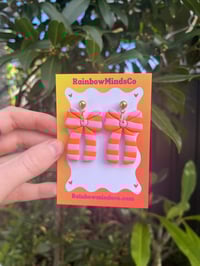 Tutti fruitti bow earrings 