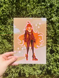 Image 2 of Mavuika Genshin Impact Fanart Glossy Print