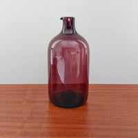 Image 1 of Timo Sarpaneva Purple Glass Straight Bird Bottle