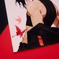 Image 3 of Marcin Butterfly PRINT with RED FOIL