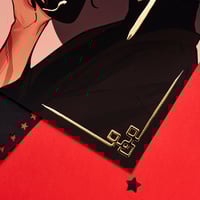 Image 4 of Marcin fox PRINT with GOLD FOIL