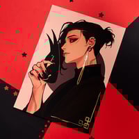 Image 1 of Marcin fox PRINT with GOLD FOIL