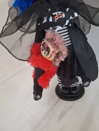 Image 18 of The Little Vampire girl & her Bat Labubu. Rare Unique one of a kind art doll Hauntedsoulsartdolls