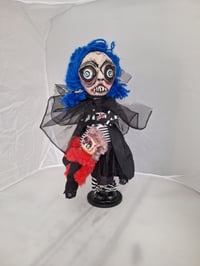 Image 2 of The Little Vampire girl & her Bat Labubu. Rare Unique one of a kind art doll Hauntedsoulsartdolls