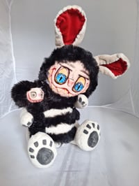 Image 13 of Labubu inspired Bear, Nordic folklore. Monster, mythical custom made art doll halloween bear