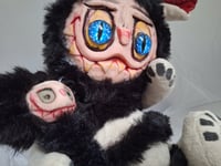Image 14 of Labubu inspired Bear, Nordic folklore. Monster, mythical custom made art doll halloween bear