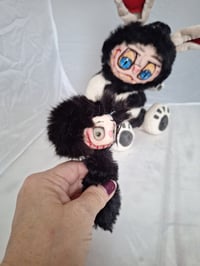 Image 15 of Labubu inspired Bear, Nordic folklore. Monster, mythical custom made art doll halloween bear