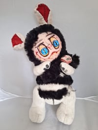 Image 16 of Labubu inspired Bear, Nordic folklore. Monster, mythical custom made art doll halloween bear