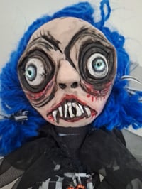 Image 12 of The Little Vampire girl & her Bat Labubu. Rare Unique one of a kind art doll Hauntedsoulsartdolls