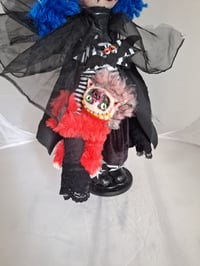 Image 13 of The Little Vampire girl & her Bat Labubu. Rare Unique one of a kind art doll Hauntedsoulsartdolls
