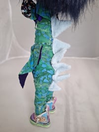 Image 3 of Fishsticks whimsical handmade art doll Merman, Folk art doll. Fantasy Collectable doll