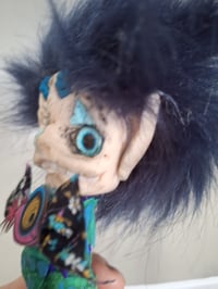 Image 14 of Fishsticks whimsical handmade art doll Merman, Folk art doll. Fantasy Collectable doll