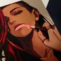 Image 5 of Nivan Lipstick PRINT with RED FOIL