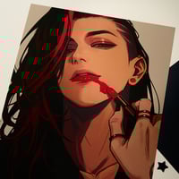 Image 8 of Nivan Lipstick PRINT with RED FOIL