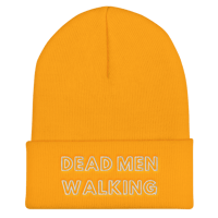 Image 1 of Dead Men Walking Font Logo Cuffed Beanie
