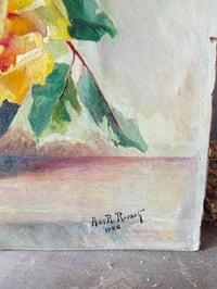 Image 5 of Peinture à l'huile, bouquet de roses, 1926