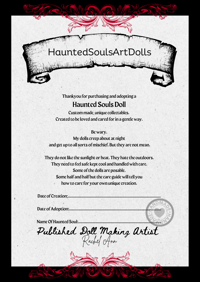 Image 24 of The Little Vampire girl & her Bat Labubu. Rare Unique one of a kind art doll Hauntedsoulsartdolls