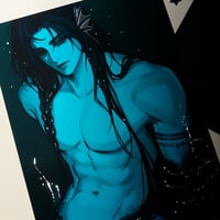 Image 8 of Nivan Merman PRINT with SILVER FOIL